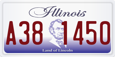 IL license plate A381450
