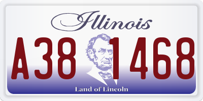 IL license plate A381468