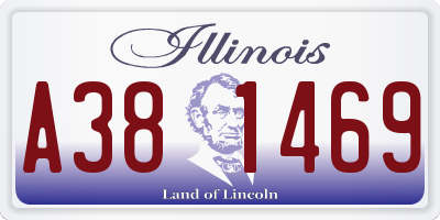 IL license plate A381469
