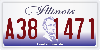 IL license plate A381471