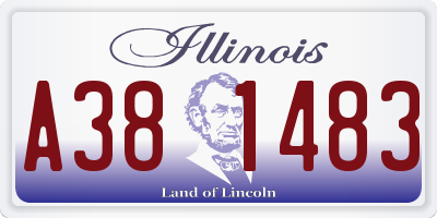 IL license plate A381483