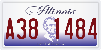 IL license plate A381484