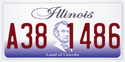 IL license plate A381486