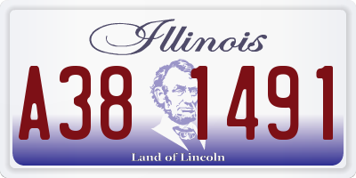 IL license plate A381491