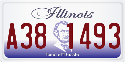 IL license plate A381493