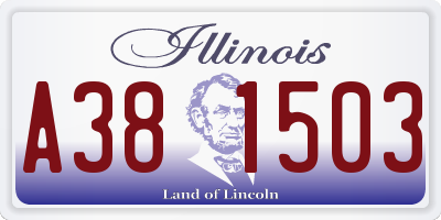IL license plate A381503