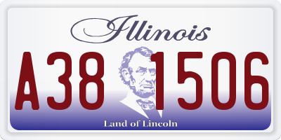 IL license plate A381506