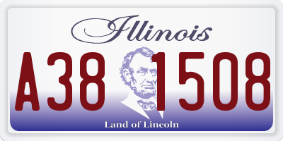 IL license plate A381508