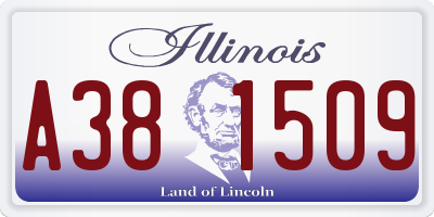 IL license plate A381509