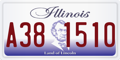 IL license plate A381510