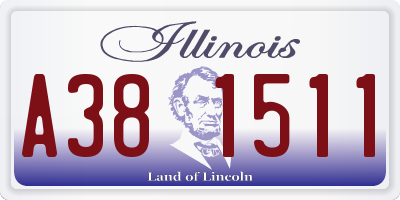 IL license plate A381511