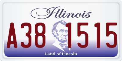IL license plate A381515