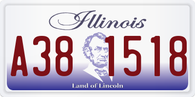 IL license plate A381518