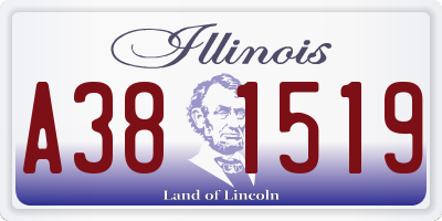 IL license plate A381519