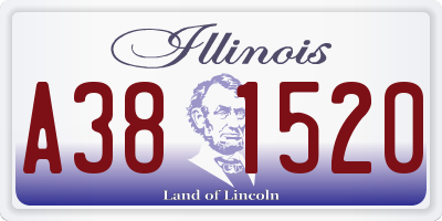 IL license plate A381520