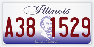 IL license plate A381529
