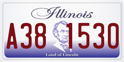 IL license plate A381530