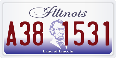 IL license plate A381531