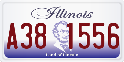 IL license plate A381556