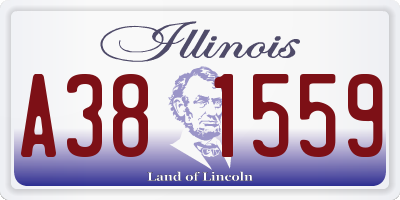 IL license plate A381559