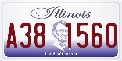 IL license plate A381560