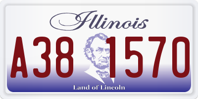 IL license plate A381570