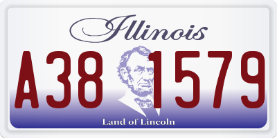 IL license plate A381579