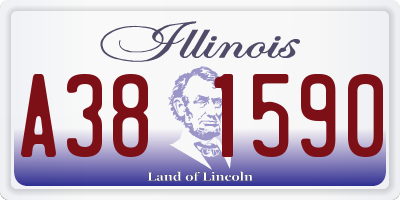 IL license plate A381590