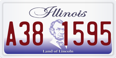 IL license plate A381595