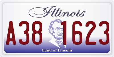 IL license plate A381623