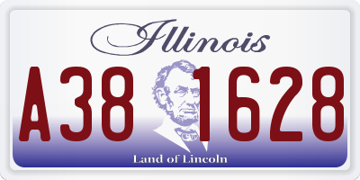 IL license plate A381628