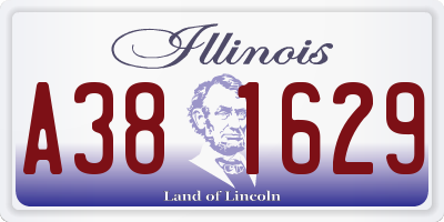 IL license plate A381629
