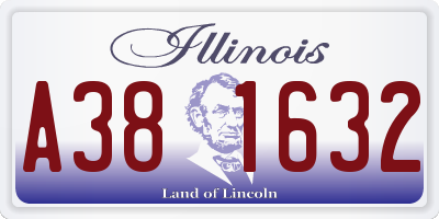 IL license plate A381632