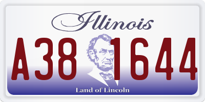 IL license plate A381644