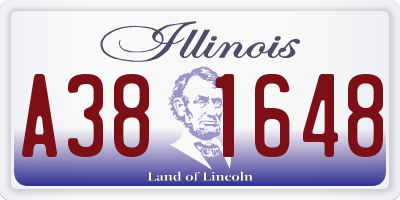 IL license plate A381648