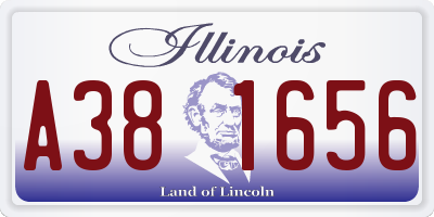 IL license plate A381656