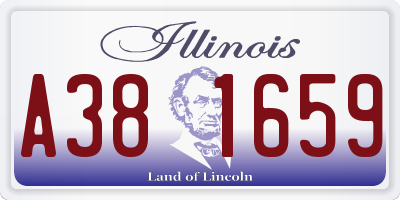 IL license plate A381659
