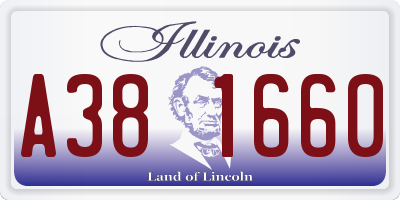IL license plate A381660