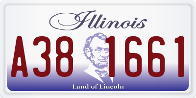 IL license plate A381661