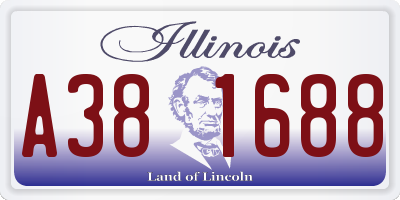 IL license plate A381688