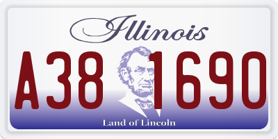 IL license plate A381690