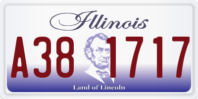 IL license plate A381717