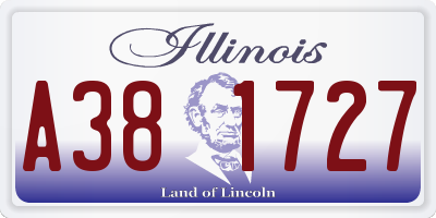 IL license plate A381727