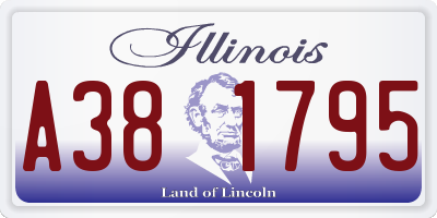 IL license plate A381795