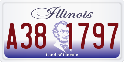 IL license plate A381797