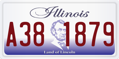 IL license plate A381879