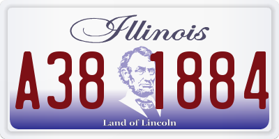 IL license plate A381884