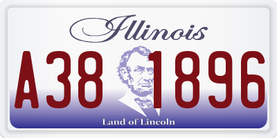 IL license plate A381896