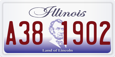 IL license plate A381902