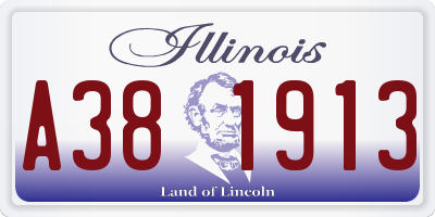 IL license plate A381913